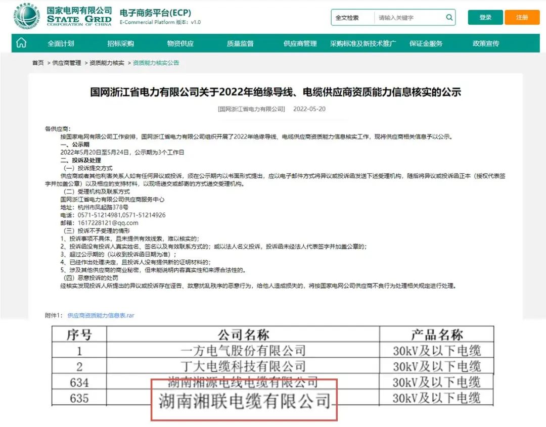 喜訊 | 湘聯(lián)電纜順利通過國家電網(wǎng)“供應(yīng)商資質(zhì)能力”審核！